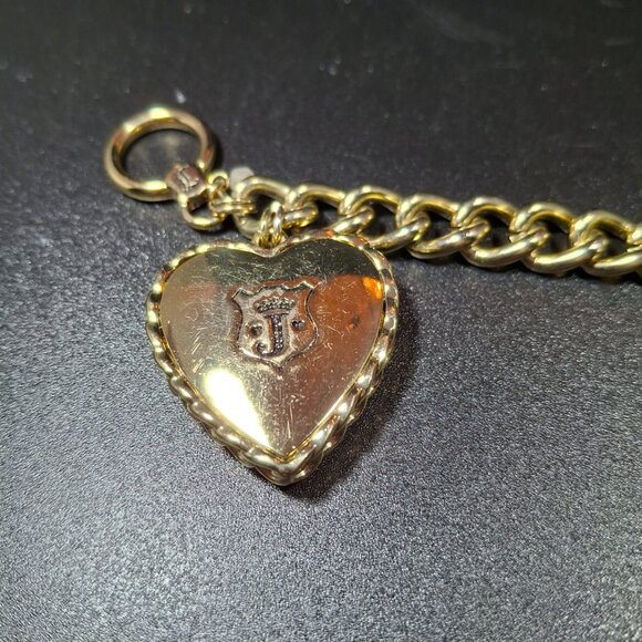Juicy Couture Large Deep Pink Heart With Scottie and Crown Logo - Picture 3 of 3